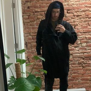 [Zara] Asymmetrical hooded sweater coat